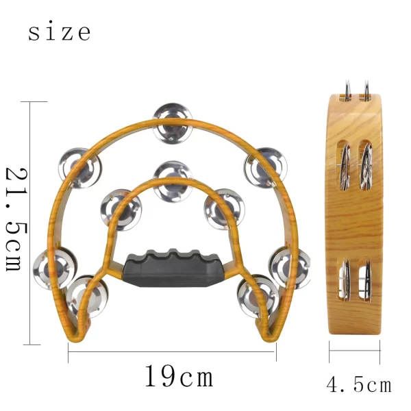 Double-Layer Hand Bell Tambourine