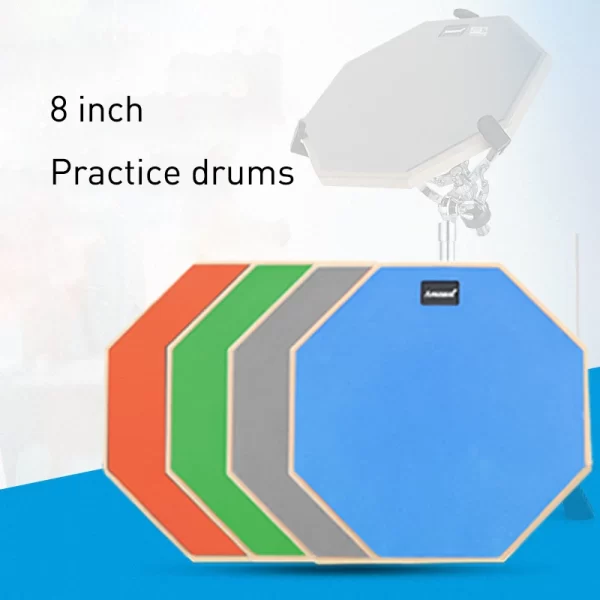 Double Sided Silent 8 In Snare Drum Practice Pad