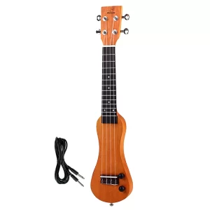 21-Inch Solid Wood Acoustic Electric Ukulele