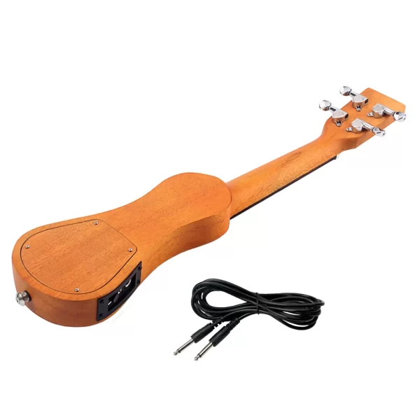 21-Inch Solid Wood Acoustic Electric Ukulele