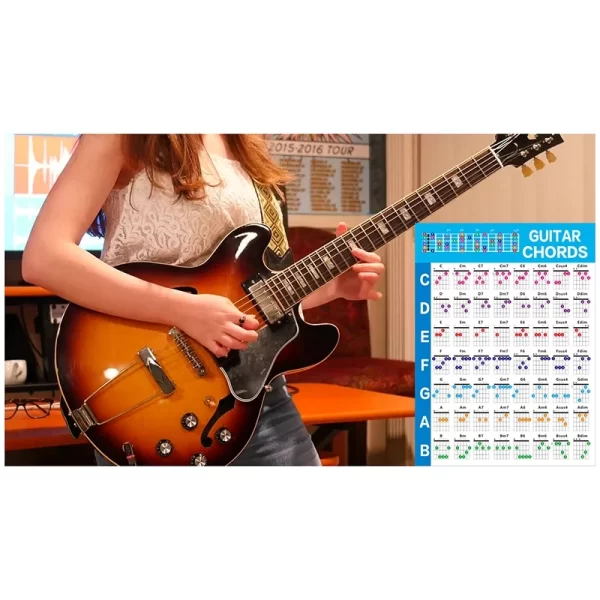 Acoustic/Electric Bass Guitar Practice Chords Scale Chart - Image 5