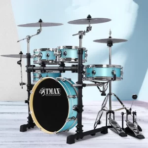 Portable Acoustic Jazz Drum Set with Pedals