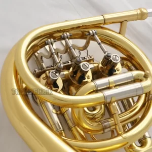 Gold Piccolo Mini French Horn Bb with Case