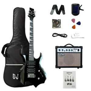 Electric Guitar with Amplifier and Accessories