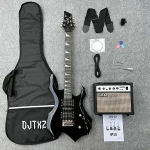 Electric Guitar with Amplifier and Accessories